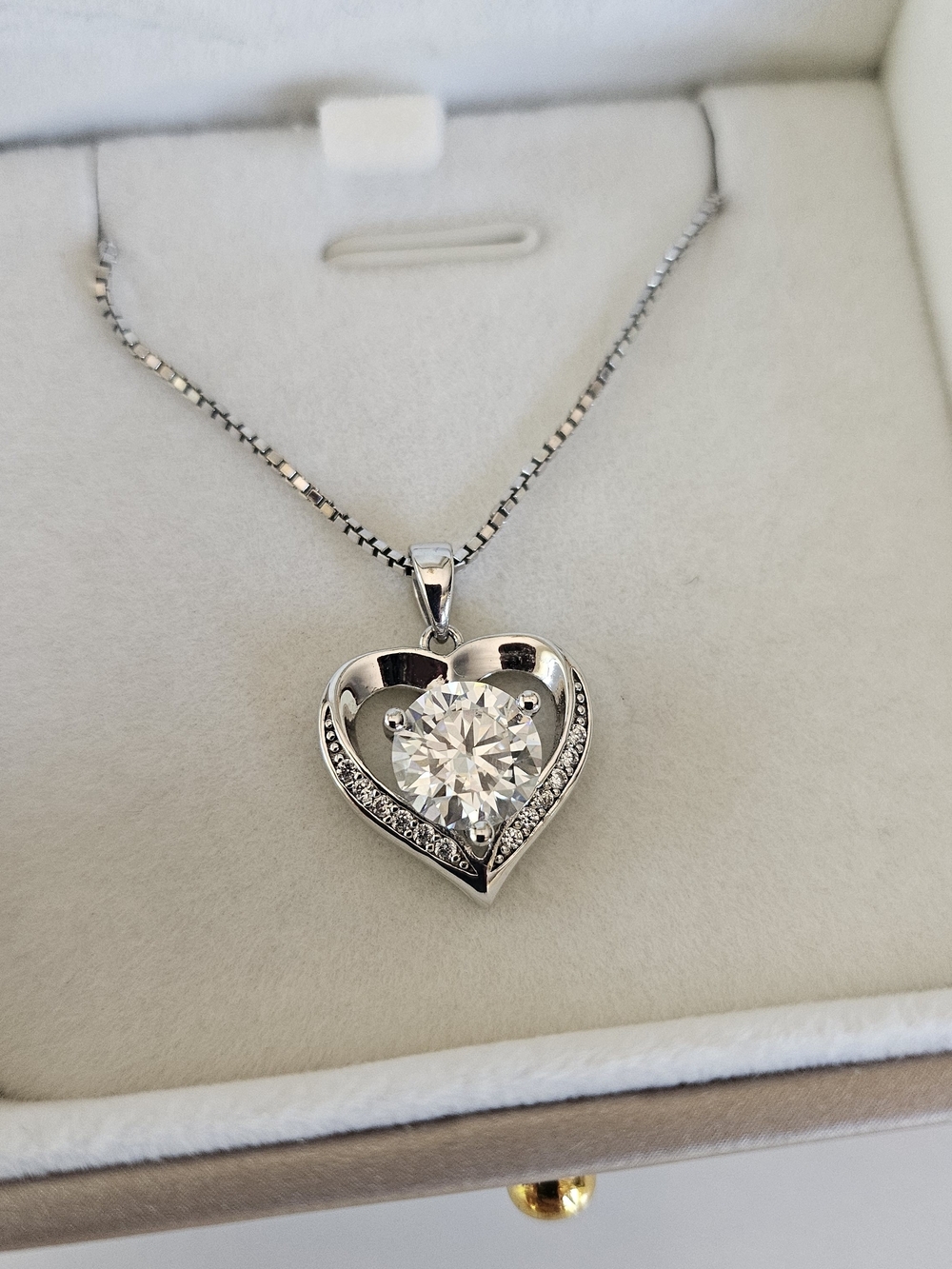 Heart Pendant Necklace-Sterling Silver